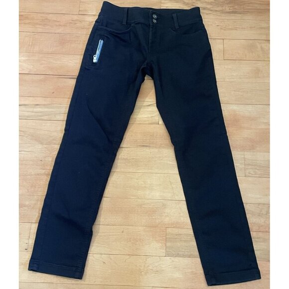 PrAna Pants Size 2/26 Black Out Oday Jeans Stretch 2 Skinny - Picture 1 of 9